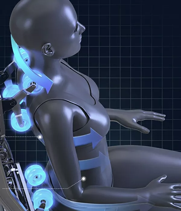 Massage chair functional feature - zero gravity reclining